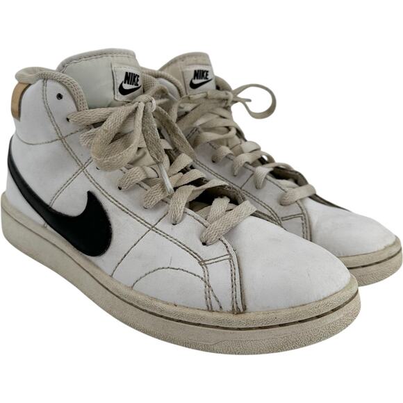 Nike Court Royale 2 Mid Sneakers Shoes Lace-Up Basketball White Onyx 7 main image 6